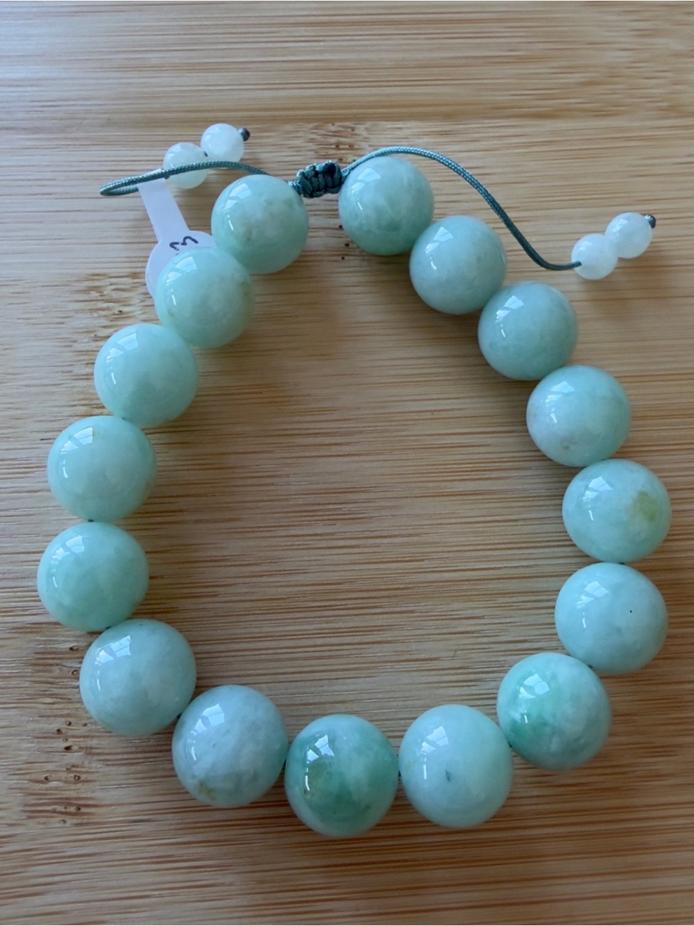Certified Grade A Burma Jade Beaded Bracelet